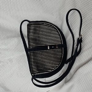 PETITE MENDIGOTE NAVY SUEDE CROSSBODY BAG